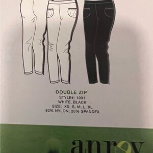 Double Zip Black Pants